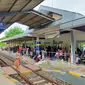 Antrean penumpang di sejumlah stasiun di wilayah Daop 9 Jember (Istimewa)