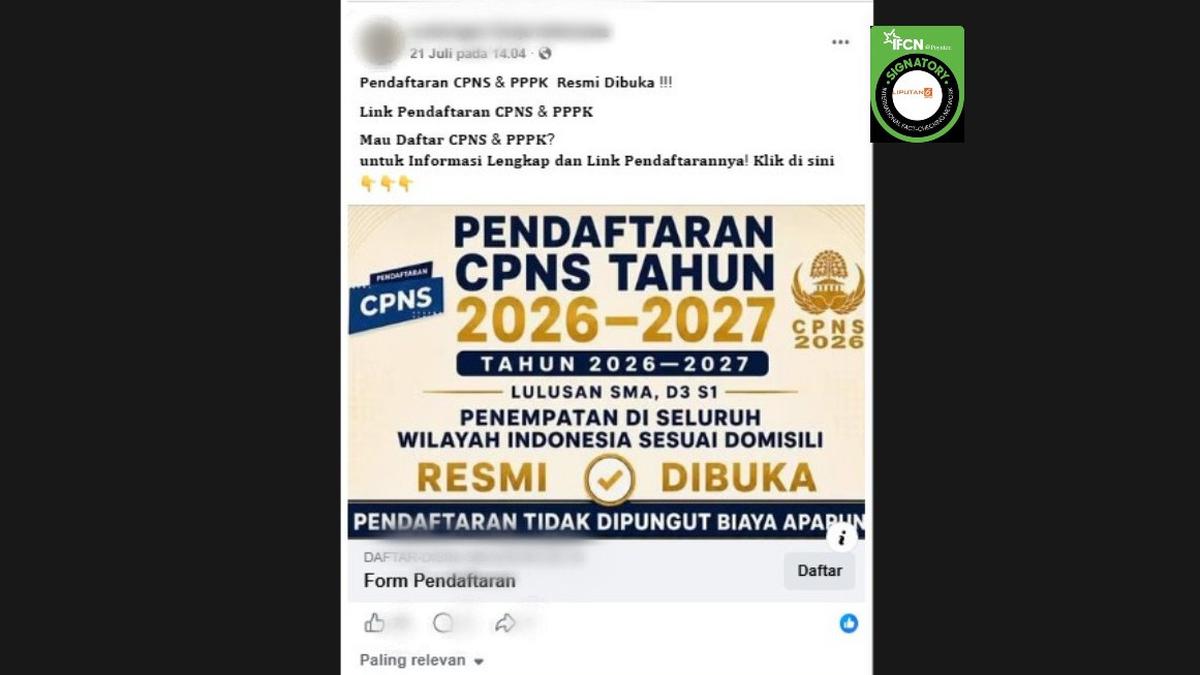 Deretan Hoaks Pendaftaran CPNS 2026, Simak Faktanya Agar Terhindar dari Penipuan