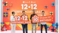 Semarak 12.12 Shopee Rayakan 10 Tahun Perjalanan Bareng Fuji, Batik Kanthil, dan Kintakun 