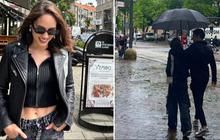 Romantis Abis, Cinta Laura Sepayung Berdua dengan Arya Vasco saat Liburan ke Belanda, Bikin Baper