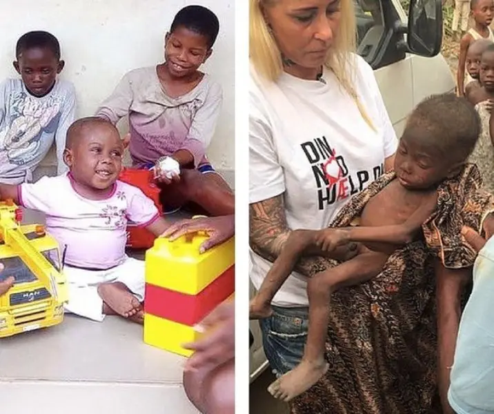 Jika awalnya bocah asal Nigeria ini kurus kering tak terawat, kini ia sudah sehat dan bahagia. (Foto: Anja Ringgren Loven)