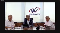 Paparan publik PT Waskita Karya Tbk (WSKT), Kamis (21/12/2023). (Foto: tangkapan layar/Pipit I.R)