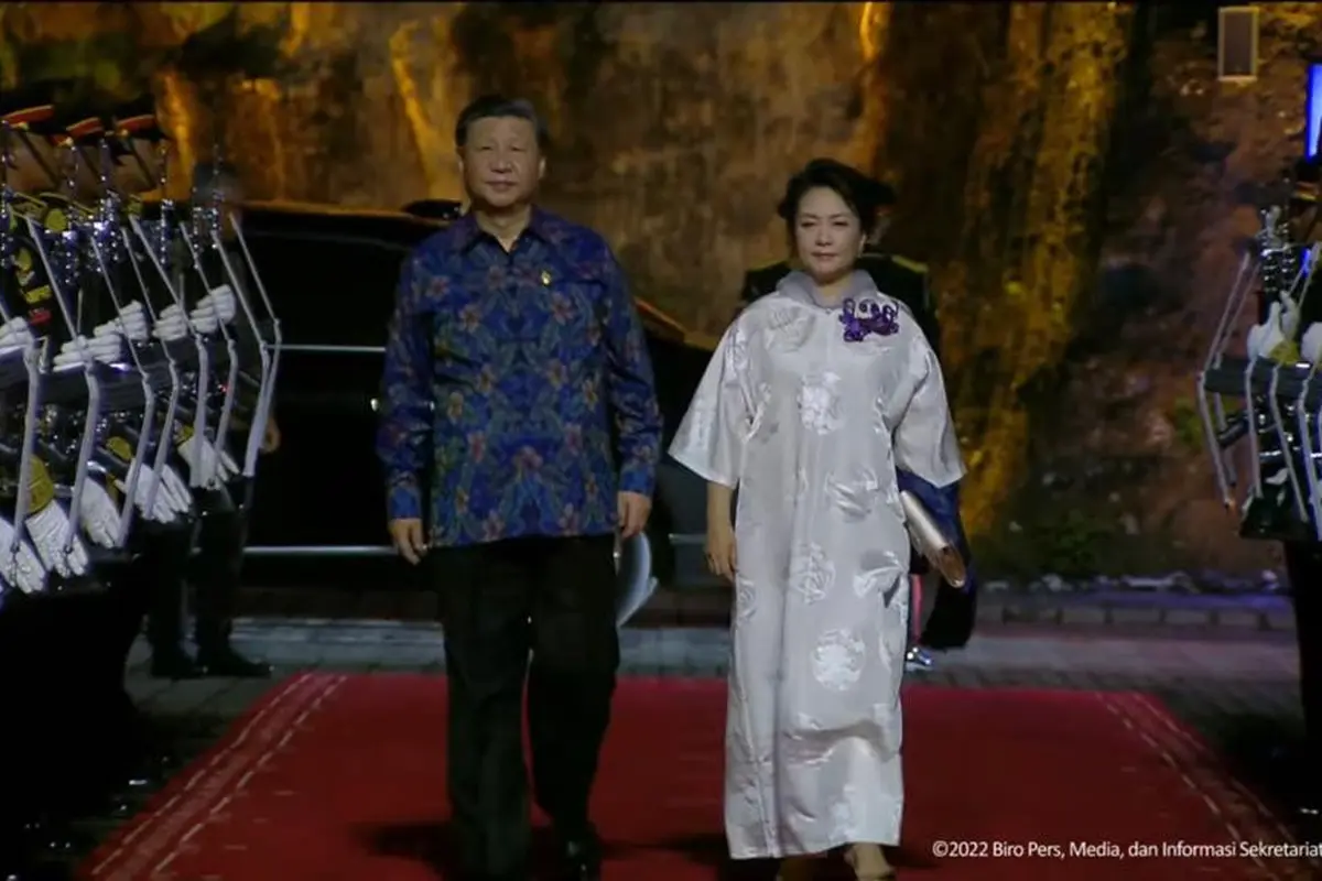 Presiden China Xi Jinping dan ibu negara Peng Liyuan.