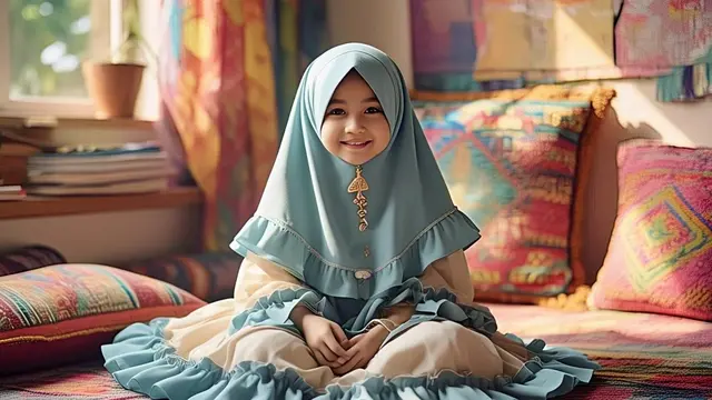 Gamis Ruffle atau Layer