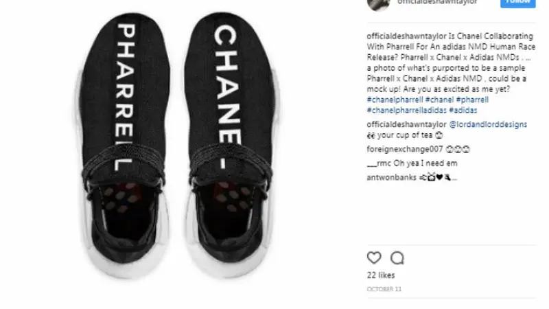 Harga sepatu new arrivals chanel pharrell