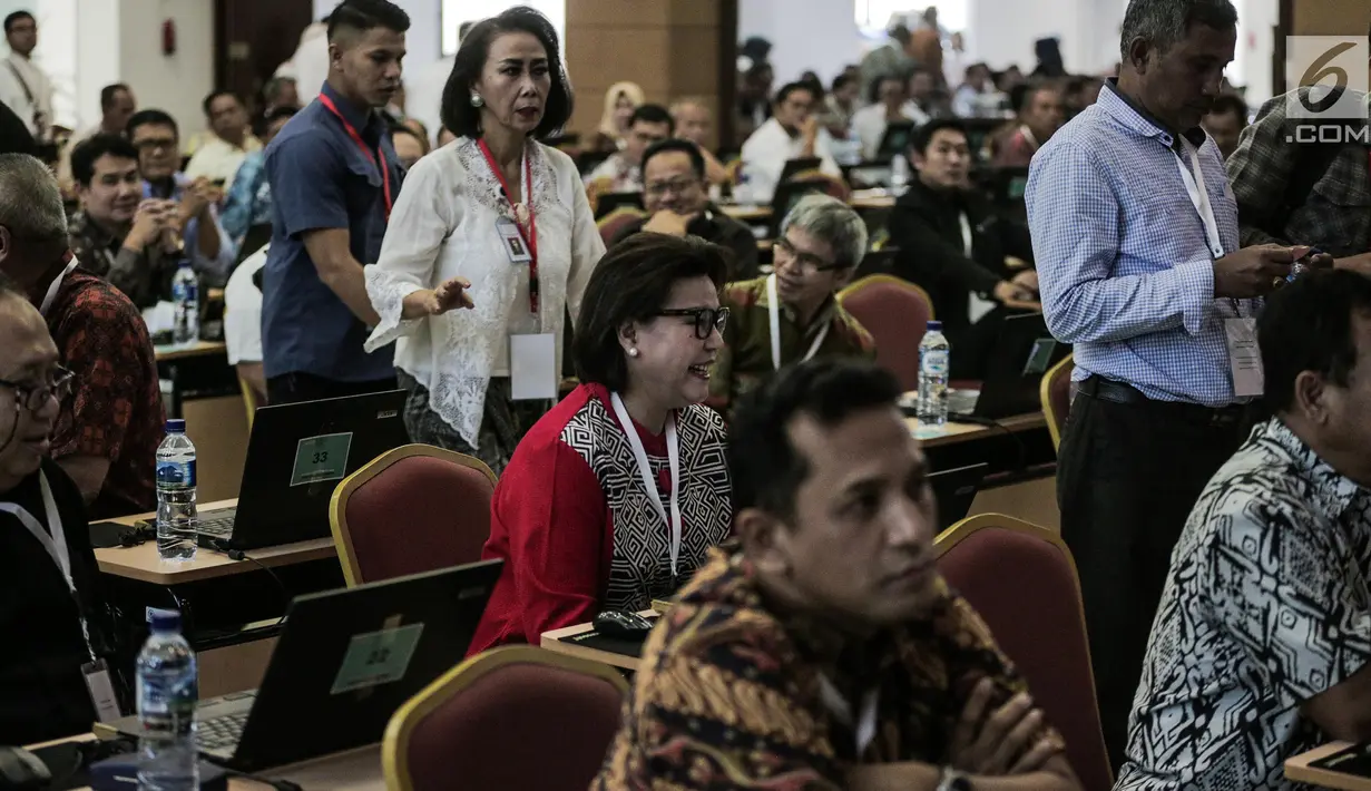 Suasana tes uji kompetensi Seleksi Calon Pimpinan KPK di Pusdiklat Kementerian Sekretaris Negara, Cilandak, Jakarta, Kamis (18/7/2019). Sebanyak 192 kandidat calon pimpinan (capim) Komisi Pemberantasan Korupsi (KPK) mengikuti uji kompetensi tersebut. (Liputan6.com/Faizal Fanani)