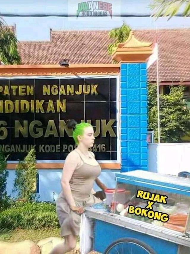 6 Editan Foto Billie Eilish Jadi Orang Nganjuk Ini Bikin Ngakak