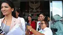 Menurutnya, 38 finalis Puteri Indonesia 2017 ini dapat berperan penting dalam pemberantasan korupsi. Mereka dapat menerapkan kejujuran serta integritasnya sebagai kaula muda di Indonesia. (Bambang E. Ros/Bintang.com)