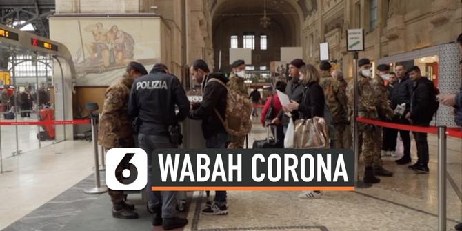 VIDEO: Kasus Corona di Italia Tembus 9 Ribu, Lampaui Korsel