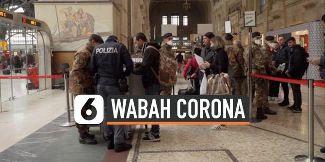 VIDEO: Kasus Corona di Italia Tembus 9 Ribu, Lampaui Korsel