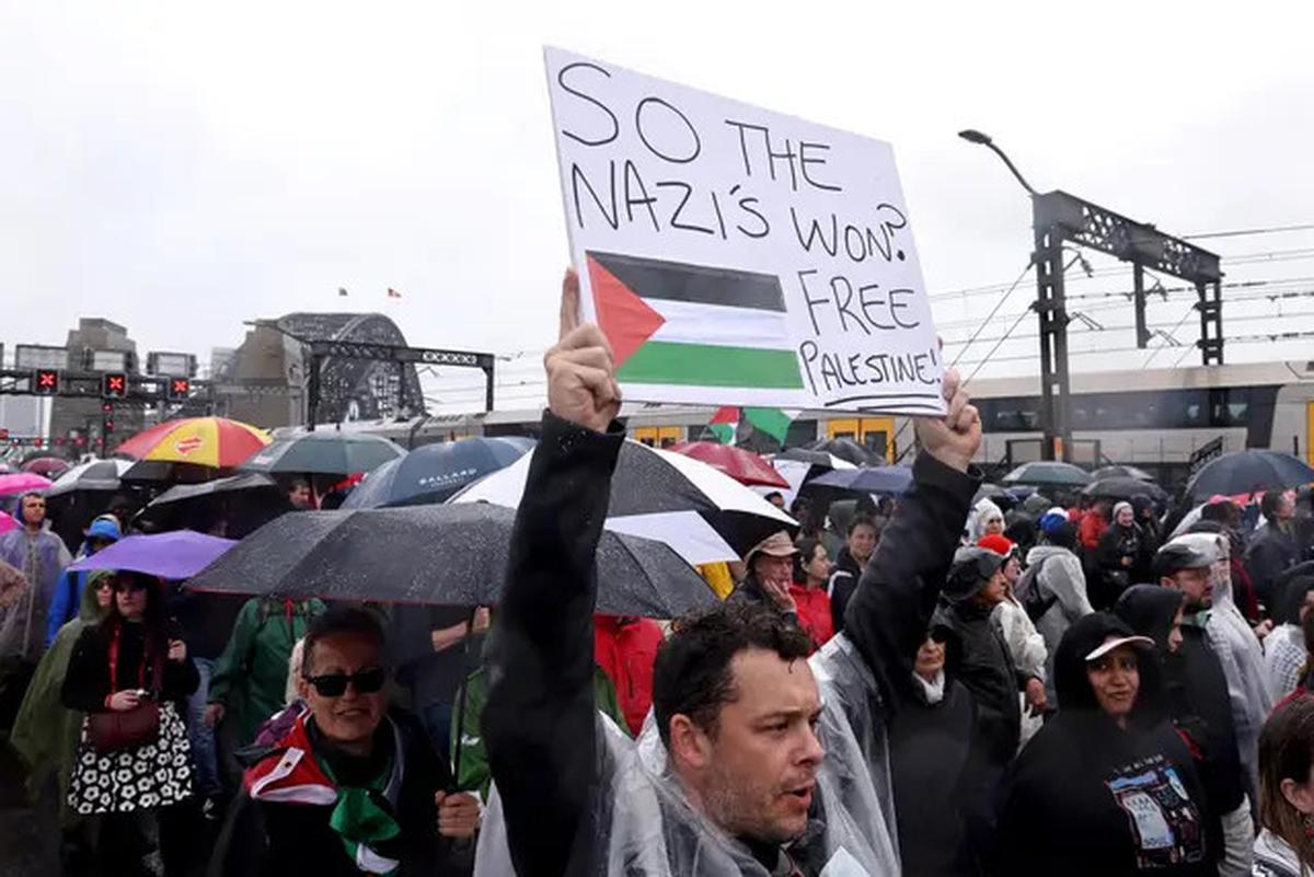 Aksi Bela Palestina di Jembatan Sydney, 90 Ribu Orang Turun ke Jalan