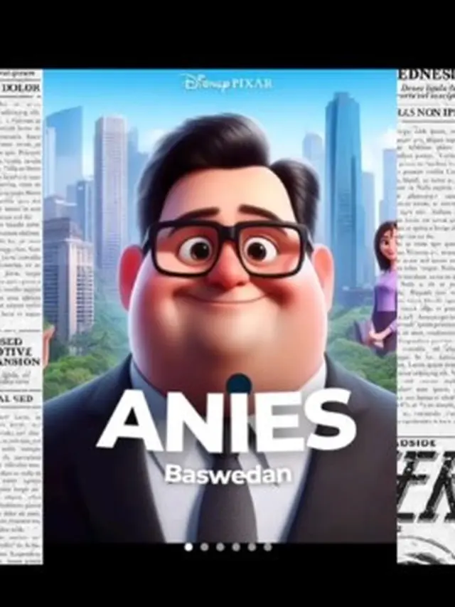 6 Potret Capres Cawapres 2024 Ala Disney Pixar