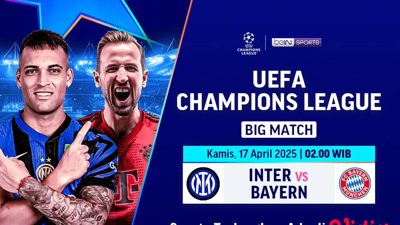 Siaran Langsung Big Match Liga Champions: Inter Milan vs Bayern Munich di Vidio