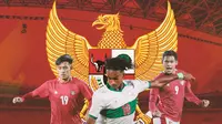 Timnas Indonesia - Ilustrasi Hanis Saghara, Ronaldo Kwateh, Taufik Hidayat (Bola.com/Adreanus Titus)