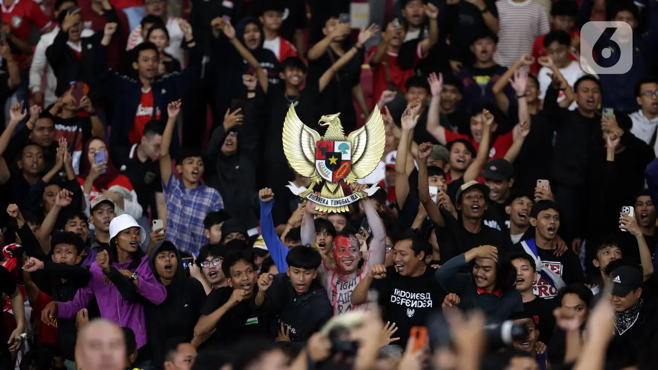 Euforia Pendukung Garuda Muda Rayakan Kemenangan atas Thailand di Semifinal Piala AFF U-23 2025