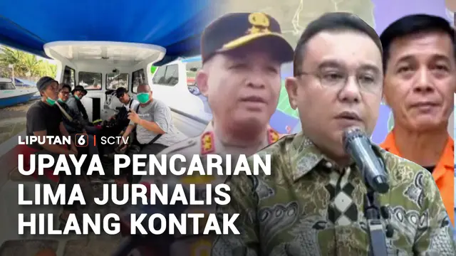 Upaya Pencarian Lima Jurnalis Hilang di Selat Sunda