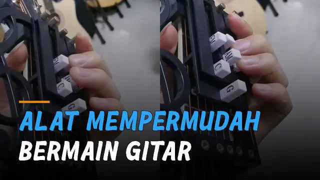 Unik dan kreatif alat satu ini diciptakan untuk mempermudah bermain gitar.