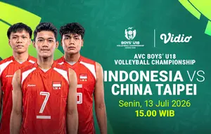 Streaming AVC Boys’ U18 Championship - Indonesia vs China Taipei: Penentu Langkah Indonesia di Vidio