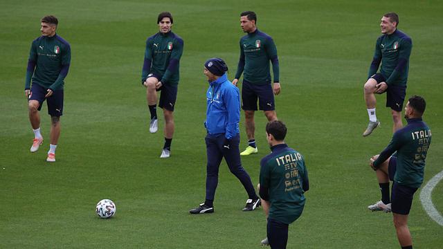 Intip Latihan Pemain Italia Jelang Lawan Bosnia dan Armenia