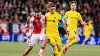 Duel antarpemain di laga Slavia Praha vs Bodo/Glimt, Liga Champions 2025/2026 (Slavia Praha Official X)