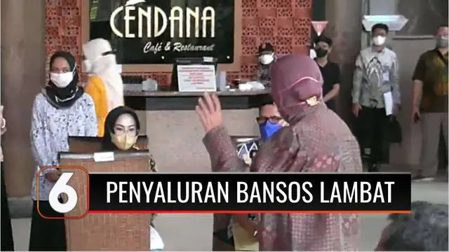 VIDEO: Mensos Tri Rismaharini Kesal Penyaluran Bansos di Semarang Sangat Lambat
