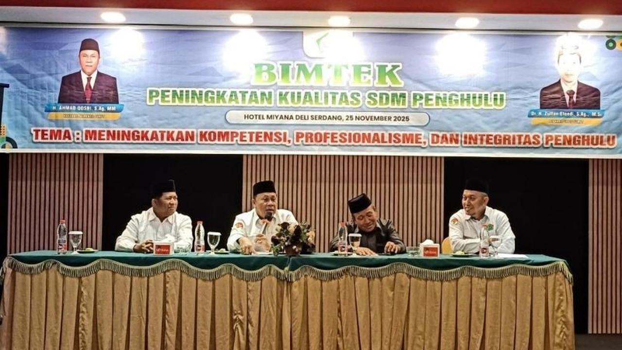 Kemenag Sumut Tekankan Peningkatan Kualitas Penghulu: Wajib Profesional dan Adaptif di Era Digital