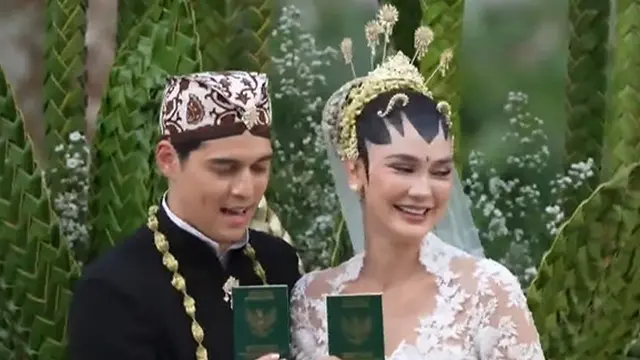 Sah Menikah! Luna Maya dan Maxime Bouttier Tampil Serasi dalam Balutan Busana Pengantin Adat Yogyakarta