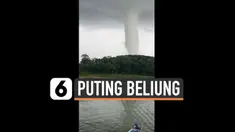 Warga Wonogiri dihebohkan dengan kemunculan angin puting beliung besar yang terjadi Rabu (20/1) sore. Fenomena alam ini terjadi di kawasan perairan Waduk Gajah Mungkur.