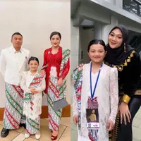 Menjadi perwakilan dari Indonesia dalam kejuaraan seni pertunjukan kelas dunia di Amerika Serikat, Arsy Hermansyah tampil cantik berbalut kebaya putih. (Instagram/ashanty_ash).