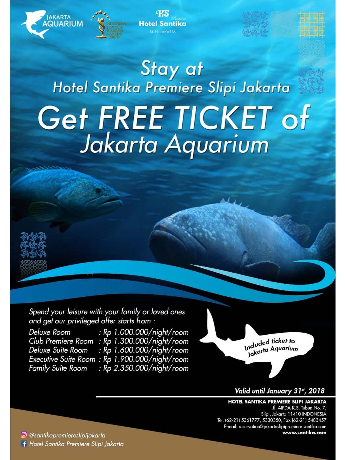 Hotel Santika Tawarkan Tiket Masuk Gratis ke Jakarta Aquarium