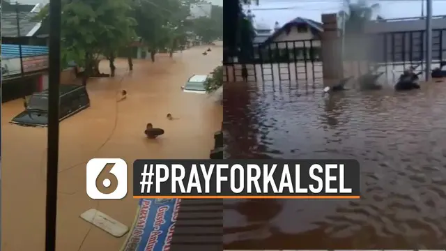 Di Twitter, tagar #PrayforKalSel ramai sebagai bentuk simpati warganet.
