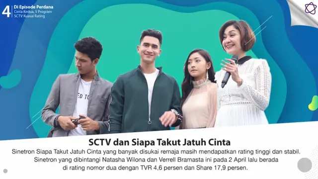 [Bintang] Di Episode Perdana Cinta Kedua, 5 Program SCTV Kuasai Rating