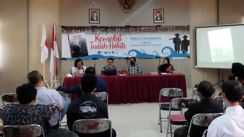 Peluncuran buku "Kemelut Tanah Hutan" gambaran konflik Agraria di Banyuwangi, (Istimewa).