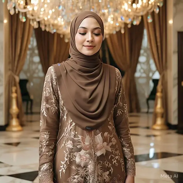 Model Gamis dengan Gaya Simpel tapi Mewah dan Cantik