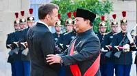 Penampakan Prabowo Hadiri Jamuan Kenegaraan Macron di Istana Élysée