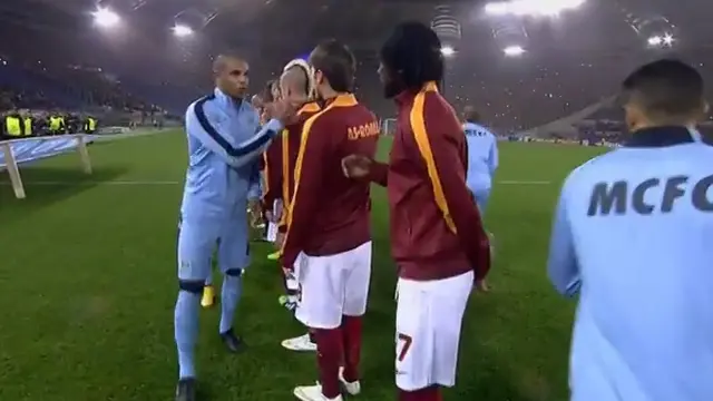 Hasil Liga Champions antara Roma melawan Manchester City.
