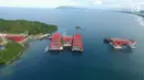 Bentang Tengah (Center Span) kedua Jembatan Holtekamp tiba di Jayapura, Selasa (3/1). Jembatan Holtekamp ini mampu memangkas waktu tempuh dari Kota Jayapura ke Muara Tami maupun Pos Lintas Batas Negara (PLBN) Skouw. (Liputan6.com/Pool/Kementerian PUPR)