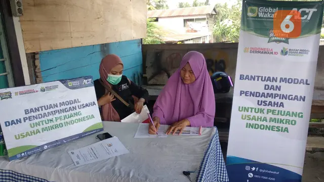 pemberian bantuan modal ke usaha kecil oleh ACT