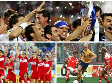 Dalam sejarah Piala Eropa selalu ada negara yang membuat kejutan. Inilah 5 negara yang membuat kejutan terbaik. (AFP-Squawka.com)