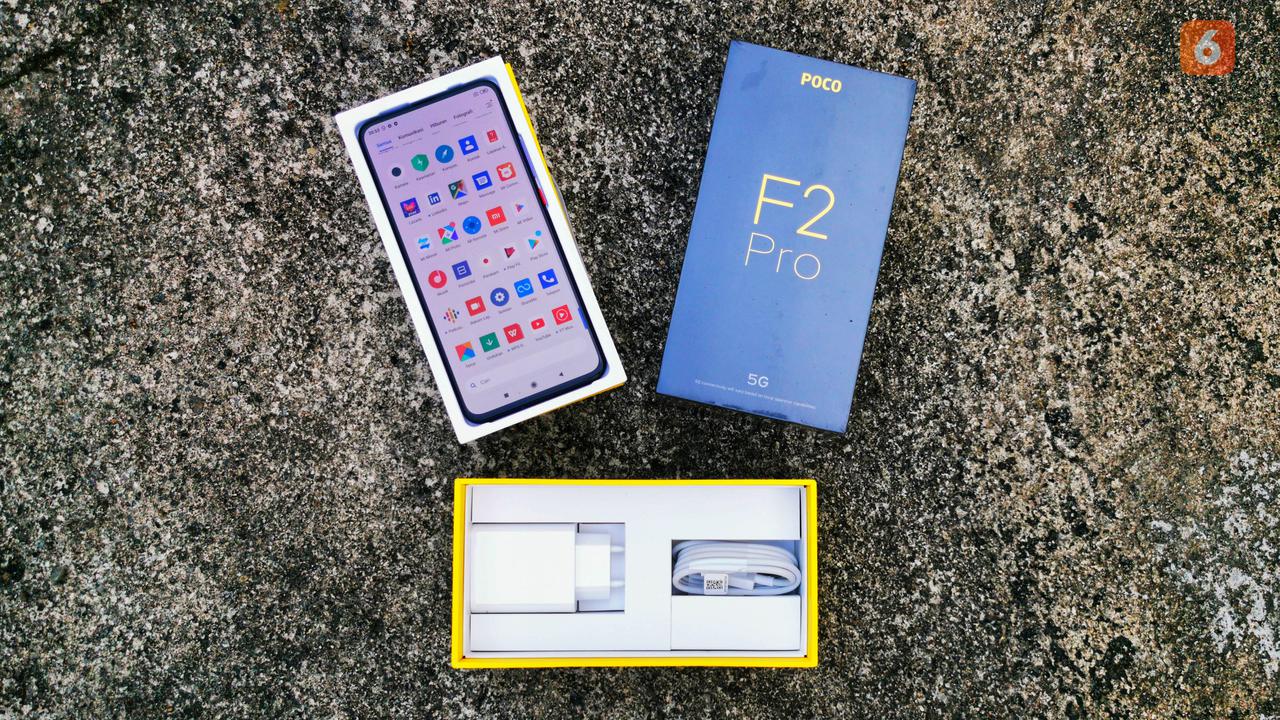 Poco F2 Pro - Boks dan Unit + Charger