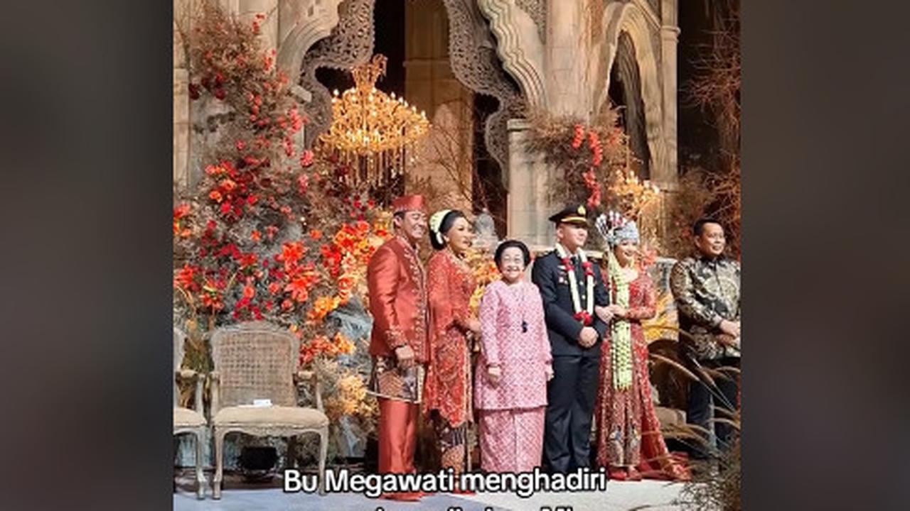 Megawati Hadir di Resepsi Pernikahan Putri Jenderal 'Rambo'