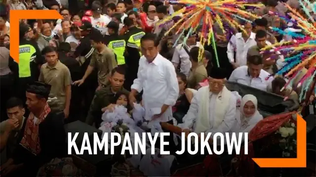 VIDEO: Jokowi-Ma'ruf Diarak Kereta Kencana di Tangerang