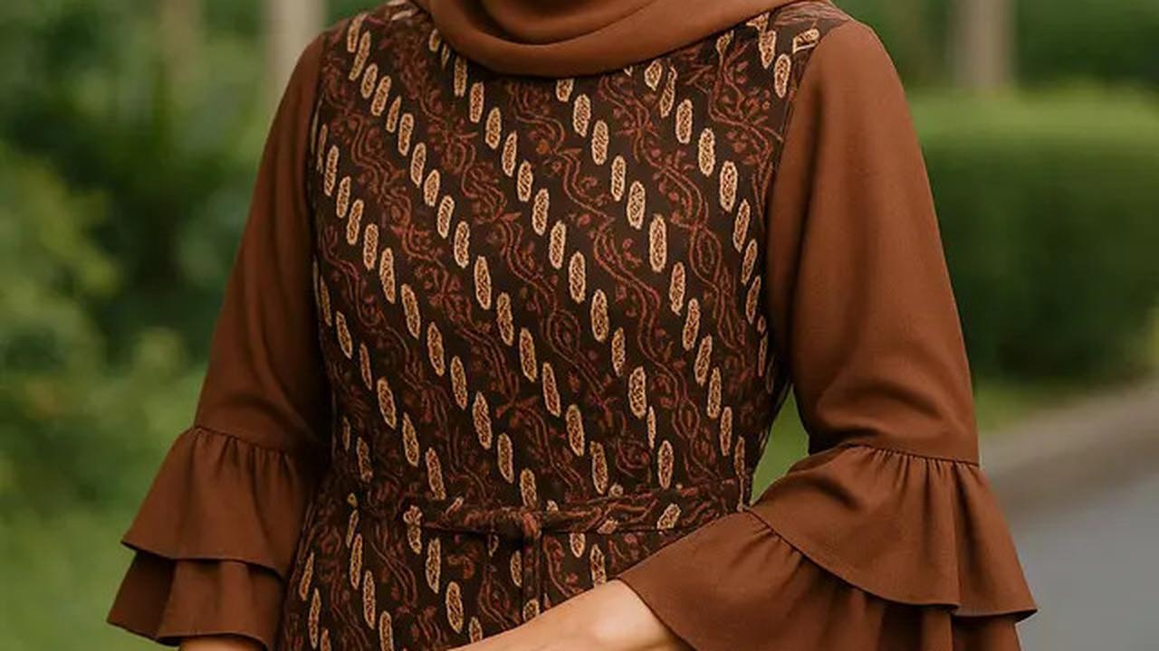 8 Inspirasi Long Dress Lengan Ruffle untuk Ibu-ibu, Bikin Tampilan Awet Muda dan Anggun