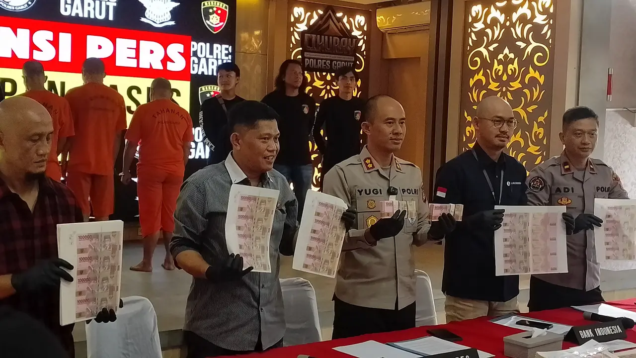 Polisi bongkar sindikat pembuatan uang palsu di Garut