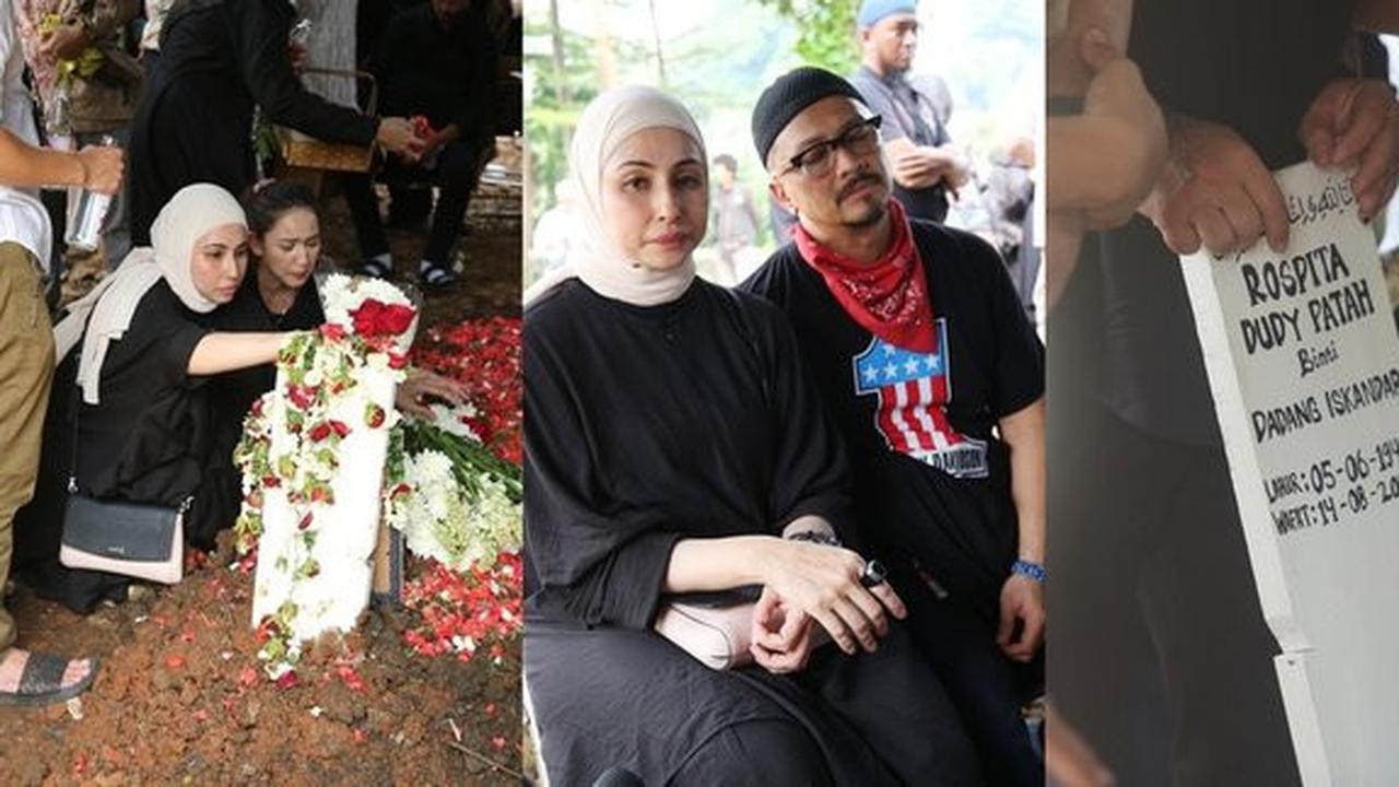 9 Foto Pemakaman Ibu Ferry Maryadi, Berusaha Kuat Menghadapi Kehilangan Saat Melihat Jenazah Almarhumah Dikuburkan