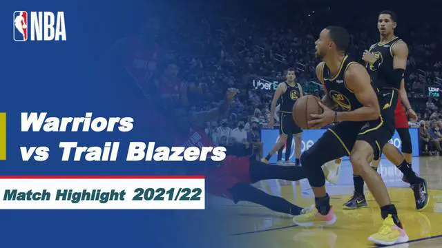 Berita video highlights NBA, pertandingan antara Golden State Warriors melawan Portland Trail Blazers dalam lanjutan NBA 2021/2022, Kamis (9/12/2021) WIB.