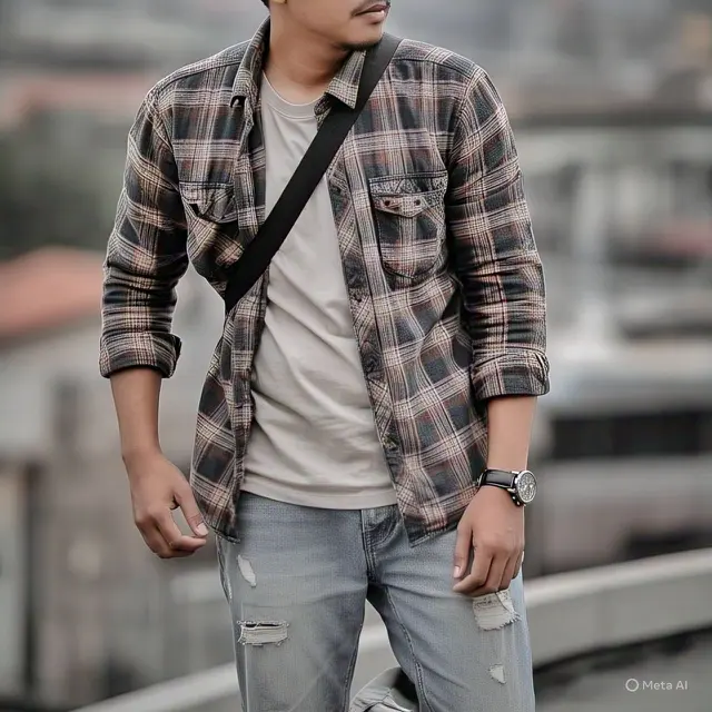 Outer Flannel: Kasual dengan Sentuhan Stylish
