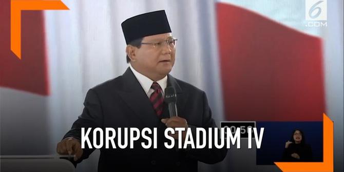 VIDEO: Prabowo Sebut Korupsi di Indonesia Sudah Stadium IV