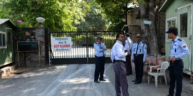 20161020- Diserang Flu Burung Kebun Binatang Delhi Terpaksa Tutup-India- AFP PHOTO