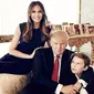  Donald Trump dan Melania bersama putra mereka, Barron (foto: PEOPLE)